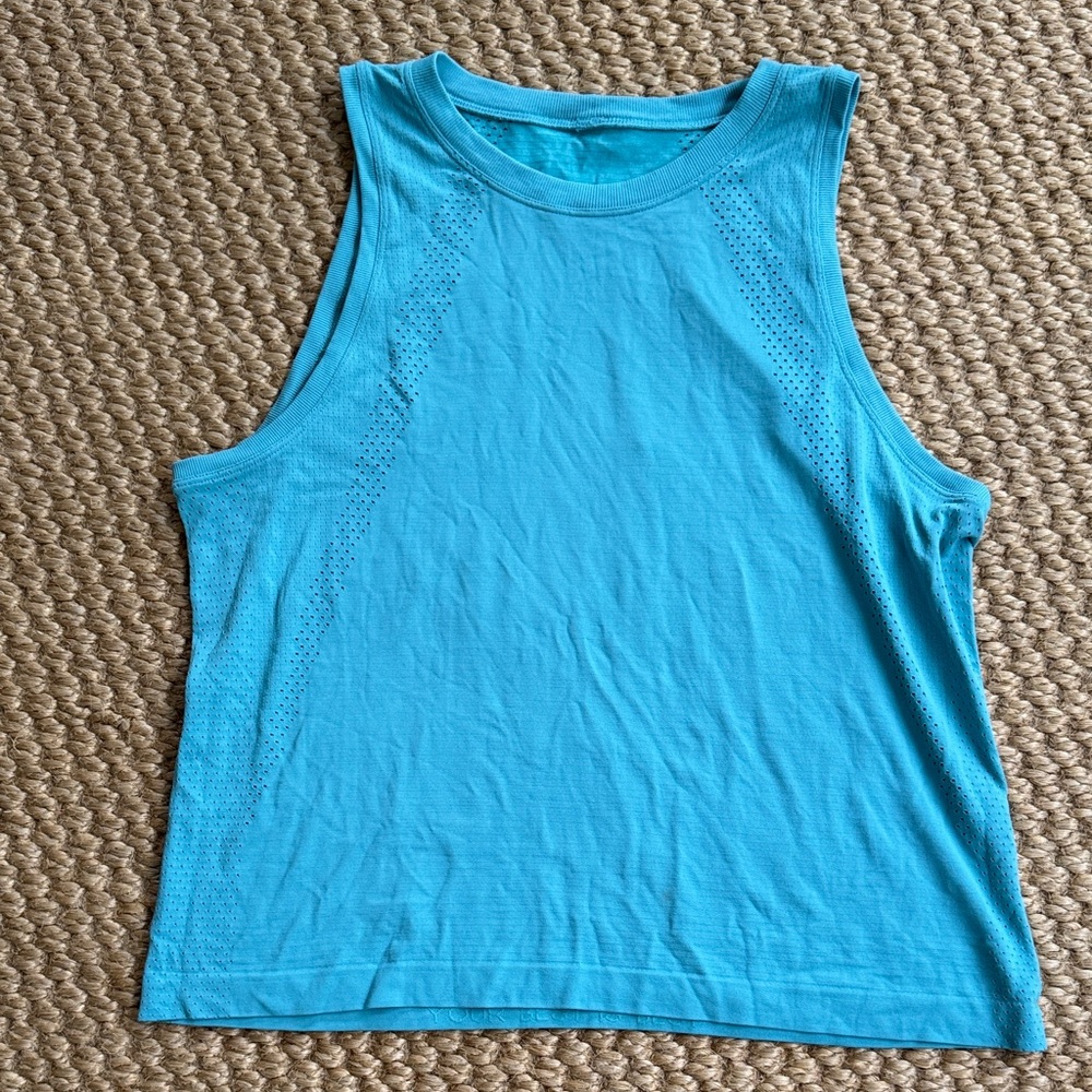 NWOT lululemon athletica green blue Athletic Tank Top
